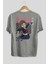 Mako Mankanshoku 2 Anime Arka Baskılı Gri Oversize T-Shirt %100 Pamuk Erkek Kadın 2