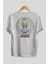 Joker Gym Arka Baskılı Beyaz Oversize T-Shirt Bisiklet Yaka Pamuk Erkek Kadın 2