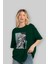 Marin Kitagawa 1 Anime Ön Baskılı Zümrüt Yeşili Oversize T-Shirt Erkek Kadın 4
