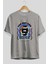 Too Hot And Bitter Ön Baskılı Gri Oversize T-Shirt Unisex Erkek Kadın Bisiklet Yaka 2