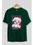 Alice Cartelet 12 Anime Ön Baskılı Zümrüt Yeşili Oversize T-Shirt Erkek Kadın 2