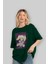 Alice Cartelet 12 Anime Ön Baskılı Zümrüt Yeşili Oversize T-Shirt Erkek Kadın 4