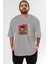 Gon Freecss Hunter x Hunter 5 Anime Ön Baskılı Gri Oversize T-Shirt %100 Pamuk Erkek Kadın 1