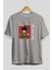 Gon Freecss Hunter x Hunter 5 Anime Ön Baskılı Gri Oversize T-Shirt %100 Pamuk Erkek Kadın 2