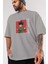 Gon Freecss Hunter x Hunter 5 Anime Ön Baskılı Gri Oversize T-Shirt %100 Pamuk Erkek Kadın 3