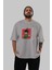 Gon Freecss Hunter x Hunter 5 Anime Ön Baskılı Gri Oversize T-Shirt %100 Pamuk Erkek Kadın 5