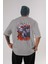 Guts Berserk Anime Arka Baskılı Gri Oversize T-Shirt %100 Pamuk Erkek Kadın 1