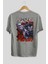 Guts Berserk Anime Arka Baskılı Gri Oversize T-Shirt %100 Pamuk Erkek Kadın 2