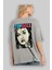Topdoll Streetwear Arka Baskılı Gri Oversize T-Shirt Unisex Erkek Kadın Bisiklet Yaka 3