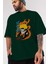 Naruto Uzumaki 1 Anime Ön Baskılı Zümrüt Yeşili Oversize T-Shirt Erkek Kadın 3