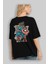 Captain America (2) Arka Baskılı Siyah Oversize T-Shirt Bisiklet Yaka Pamuk Erkek Kadın 4