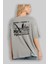 Perth Arka Baskılı Gri Oversize T-Shirt Unisex Erkek Kadın Bisiklet Yaka 3