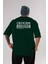 Criticism Streetwear Arka Baskılı Zümrüt Yeşili Oversize T-Shirt Unisex Erkek Kadın Bisiklet Yaka 1