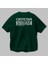Criticism Streetwear Arka Baskılı Zümrüt Yeşili Oversize T-Shirt Unisex Erkek Kadın Bisiklet Yaka 3