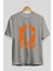 The Big Boss Ön Baskılı Gri Oversize T-Shirt Unisex Erkek Kadın Bisiklet Yaka 2
