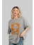 The Big Boss Ön Baskılı Gri Oversize T-Shirt Unisex Erkek Kadın Bisiklet Yaka 4