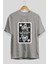 Stormtrooper Playing Ön Baskılı Gri Oversize T-Shirt Unisex Erkek Kadın Bisiklet Yaka 2