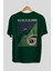 Now You See Me Arka Baskılı Zümrüt Yeşili Oversize T-Shirt Erkek Kadın Bisiklet Yaka 2