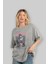 Akeno Himejima 4 Anime Ön Baskılı Gri Oversize T-Shirt %100 Pamuk Erkek Kadın 4