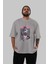 Akeno Himejima 4 Anime Ön Baskılı Gri Oversize T-Shirt %100 Pamuk Erkek Kadın 5