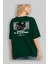 Nobody Is In Control Arka Baskılı Zümrüt Yeşili Oversize T-Shirt Unisex Erkek Kadın Bisiklet Yaka 4