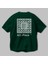 Reality Arka Baskılı Zümrüt Yeşili Oversize T-Shirt Erkek Kadın Bisiklet Yaka 3