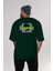Soul Mate Arka Baskılı Zümrüt Yeşili Oversize T-Shirt Erkek Kadın Bisiklet Yaka 5