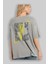 Explore Summer Arka Baskılı Gri Oversize T-Shirt Unisex Erkek Kadın Bisiklet Yaka 3
