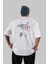 Venom (6) Arka Baskılı Beyaz Oversize T-Shirt Bisiklet Yaka Pamuk Erkek Kadın 1