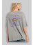 As Yellow As Sunflower Arka Baskılı Gri Oversize T-Shirt Unisex Erkek Kadın Bisiklet Yaka 3
