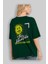 Stay Humble Arka Baskılı Zümrüt Yeşili Oversize T-Shirt Erkek Kadın Bisiklet Yaka 4