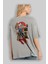 Trıbal (2) Anime Arka Baskılı Gri Oversize T-Shirt %100 Pamuk Erkek Kadın 3