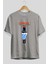 Official Loser Ön Baskılı Gri Oversize T-Shirt Unisex Erkek Kadın Bisiklet Yaka 2