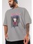 Rikka Takanashi 9 Anime Ön Baskılı Gri Oversize T-Shirt %100 Pamuk Erkek Kadın 3