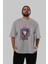 Rikka Takanashi 9 Anime Ön Baskılı Gri Oversize T-Shirt %100 Pamuk Erkek Kadın 5