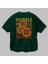 Humble 2 Arka Baskılı Zümrüt Yeşili Oversize T-Shirt Unisex Erkek Kadın Bisiklet Yaka 3