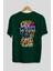 Karma Savage Arka Baskılı Zümrüt Yeşili Oversize T-Shirt Unisex Erkek Kadın Bisiklet Yaka 2