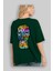 Karma Savage Arka Baskılı Zümrüt Yeşili Oversize T-Shirt Unisex Erkek Kadın Bisiklet Yaka 4