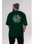 Stay Humble 2 Arka Baskılı Zümrüt Yeşili Oversize T-Shirt Erkek Kadın Bisiklet Yaka 5