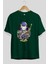 Dragon Ball Art (4) Anime Ön Baskılı Zümrüt Yeşili Oversize T-Shirt Erkek Kadın 2