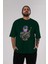 Dragon Ball Art (4) Anime Ön Baskılı Zümrüt Yeşili Oversize T-Shirt Erkek Kadın 5