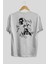Joker 2 Arka Baskılı Beyaz Oversize T-Shirt Bisiklet Yaka Pamuk Erkek Kadın 2