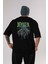 Joker (9) Arka Baskılı Siyah Oversize T-Shirt Bisiklet Yaka Pamuk Erkek Kadın 1