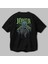 Joker (9) Arka Baskılı Siyah Oversize T-Shirt Bisiklet Yaka Pamuk Erkek Kadın 3