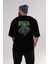Joker (9) Arka Baskılı Siyah Oversize T-Shirt Bisiklet Yaka Pamuk Erkek Kadın 5