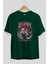 Doflamingo Anime Ön Baskılı Zümrüt Yeşili Oversize T-Shirt Erkek Kadın 2