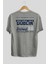 Dublin Arka Baskılı Gri Oversize T-Shirt Unisex Erkek Kadın Bisiklet Yaka 2
