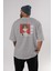 Yuu Nishinoya 1 Anime Arka Baskılı Gri Oversize T-Shirt %100 Pamuk Erkek Kadın 4