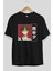 Yuu Nishinoya 1 Anime Ön Baskılı Siyah Oversize T-Shirt Erkek Kadın 2