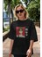 Yuu Nishinoya 1 Anime Ön Baskılı Siyah Oversize T-Shirt Erkek Kadın 5